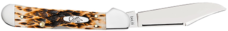 CASE 00133 AMBER BONE PEACH SEED JIG MINI COPPERLK