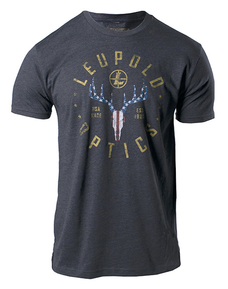 Leupold 179141 American Whitetail Charcoal Gray Cotton/Polyester Short Sle-img-1
