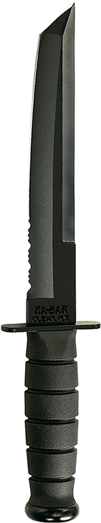 KA-BAR BLACK TANTO SERR W-KYDEX SHEATH