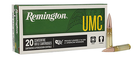 REMINGTON UMC 300 AAC BLACKOUT 150GR FMJ  AMMO 20RD