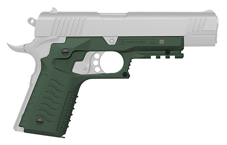 REC CC3H-03      1911 GRIP AND RAIL SYSTEM OLIVE