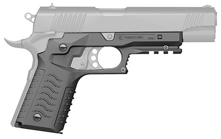 REC CC3H-04      1911 GRIP AND RAIL SYSTEM GREY