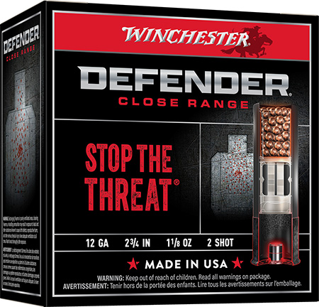 WIN DEFENDER 12GA 2.75 1-1/8OZ  #2 25/10