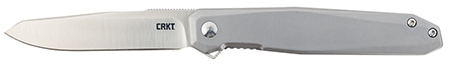 CRKT FACET SILVER 3.37" PLAIN EDGE