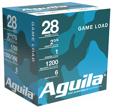Aguila 28ga 2-3/4 1oz 1200fps #6 25/RD