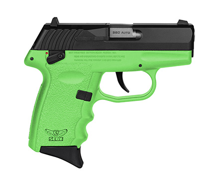 SCCY Industries CPX-4CBLG CPX-4 380 ACP 10+1 2.96" Lime Green Polymer Serr-img-1
