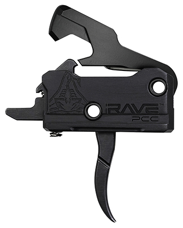 RISE RAVE PCC TRIGGER W/ ANTI-WALK PINS CURVED