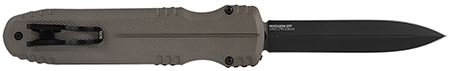 ~SOG Pentagon OTF BL/PL FDE 3.75" S35VN Double Action OTF/Double Edge