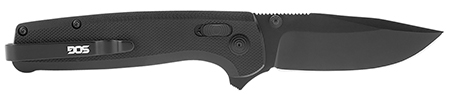 ~SOG TERMINUS XR G10 3.2" CLIP POINT PLAIN BLACK TERMINUS XR G10, BLACK, BOX