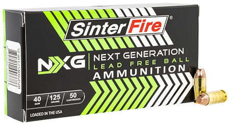 SINTERFIRE SF40125NXG 40 S&W 125GR.LEAD-FREE 50/20
