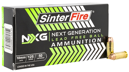 SINTERFIRE SF10125NXG 10MM 125 GR. LEAD-FREE 50/20