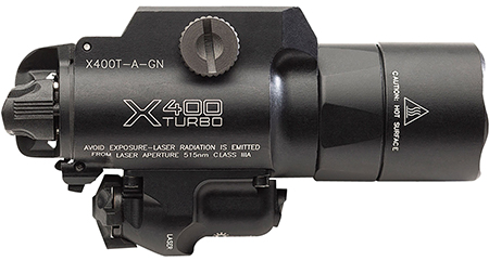 SUREFIRE X400 TURBO GRN LSR BLK