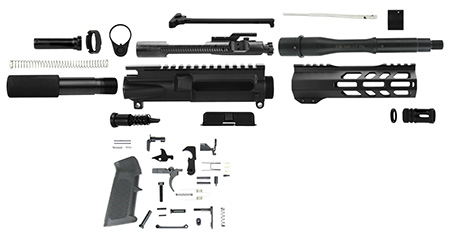 TacFire AR Build Kit 5.56x45mm NATO 7.50" Barrel Black for Platform-img-1