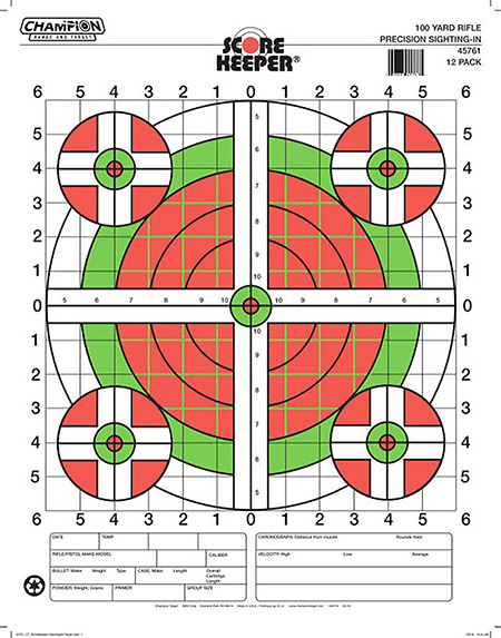 100 YD RIFL LG ORG SIGHT IN 12PK