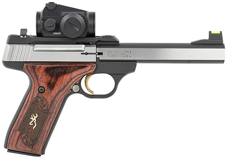 BROWNING BUCKMARK MEDALLION HGA 22LR 5.5" BBL BLK/SS ROSEWOOD VORTEX RED DOT 10/RD MAG