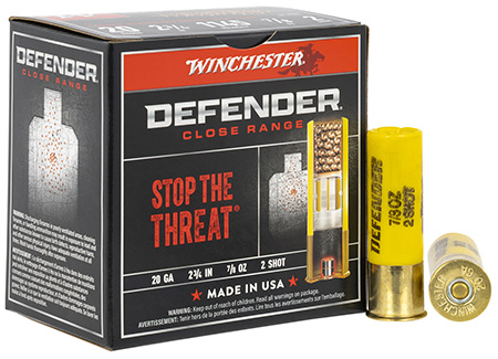 WIN DEFENDER 20GA 2.75 7/8OZ  #2 25/10