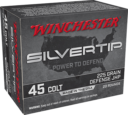 ~45 COLT SILVERTIP 225 GR JHP SILVERTIP RD/Box 20-RD/CASE 200-BX/CASE 10 CASE PER PALLET 288