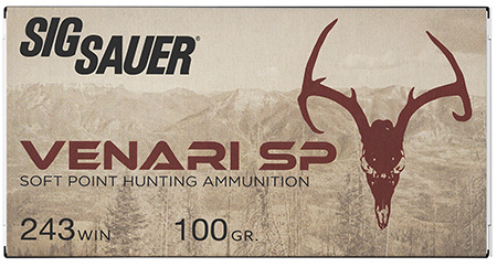 SIG SAUER VENARI AMO 243 WIN 100 GR SOFT POINT 20 BOX (10 BOX CASE)