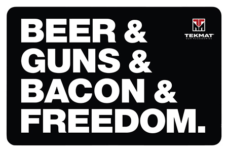 TEKMAT MAT BEER/GUNS/BACON & FREEDOM