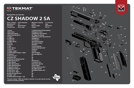 TEKMAT TEKR17CZSHDW2       CZ SHDW 2 SA GUN  MAT