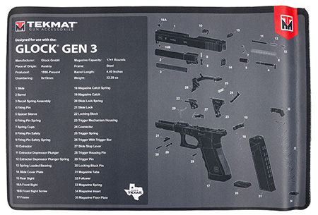 TEKMAT PISTOL MAT FOR GLOCK GEN3