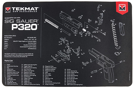 Sig Sauer P320 TekMat Gun Cleaning Mat 11x17