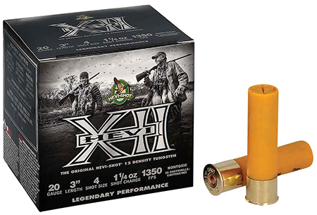 HEVI-SHOT HEVI-XII 20 GA 3.0 INCH 1.25 OZ 4 SHOT- 25/BOX