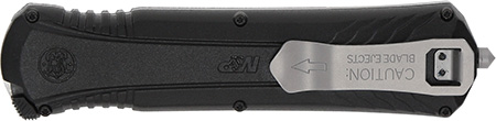 Smith & Wesson Knives 1181878 M&P 3.50" Folding Dagger Plain Satin AUS-8A -img-1