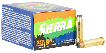 Sierra A836036 Outdoor Master 357 Mag 158 gr Jacket Hollow Point Sport Mas-img-1