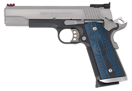 Gold Cup Trophy 5" 45ACP Series 70 Blue Frame SS