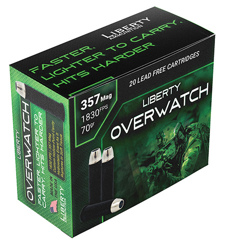 LIBERTY AMMUNITION OW 357MAG 70GR BLK 20RD
