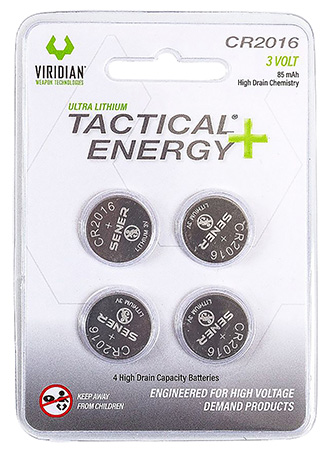 VIRIDIAN TACTL CR2016 LTHM BTY 4PK