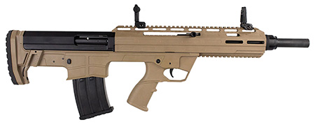 Semi-Auto 12 Gauge BP Style Magazine Fed Shotgun- FDE  Cerakote Finish