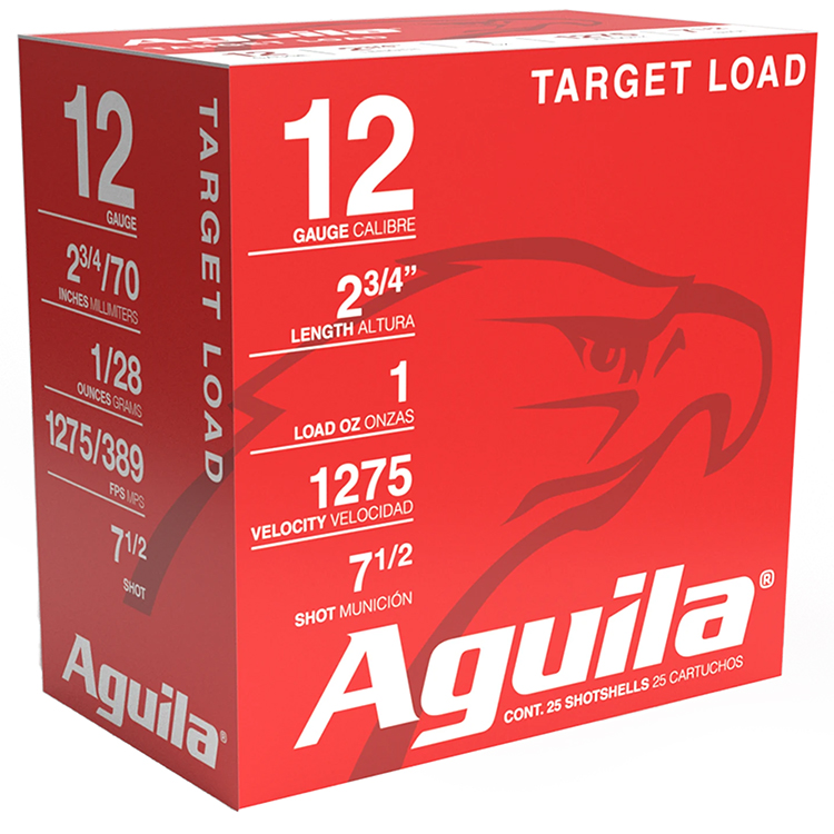 Aguila 12ga Target 2-3/4 1oz 1275fps #7.5 25/RD