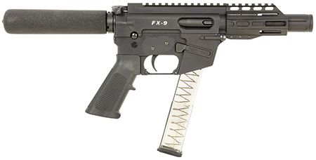 FX-9 9mm AR Style 4.5" Pistol Sling uses Glock style mags
