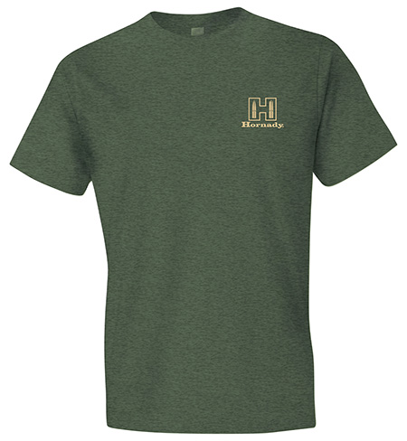 HDESIGN 31435  HORNADY LOGO STMP TSHIRT 2X MILGRN