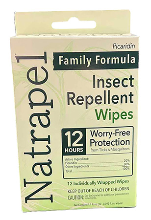 AMK 00066095 NATRAPEL 12HR REPELLENT WIPES