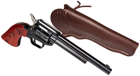 RR .22LR BK 6-1/2'' 6-RDS COCOBOLO LEATHER HOLSTER