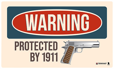 TEKMAT TEK42WARNING1911    PROTECTED BY 1911