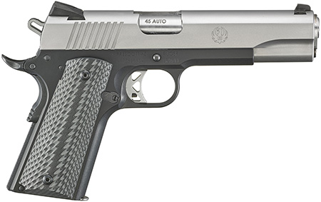 RUGER SR1911 45ACP 5" LTW 8RD BLK/SV