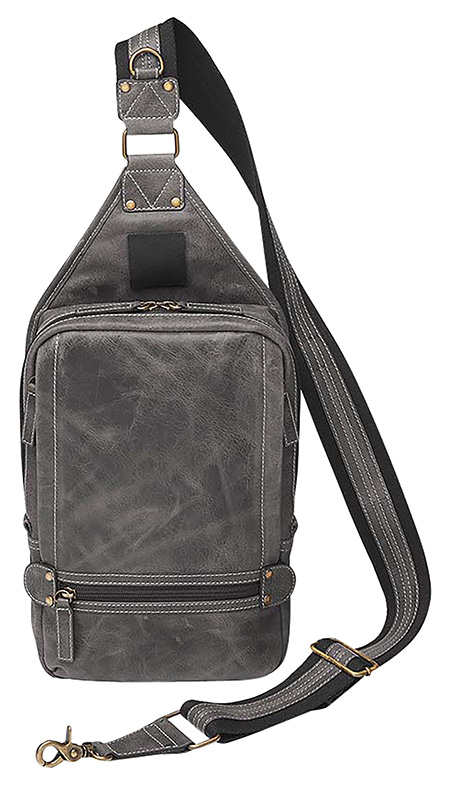 Gun Toten Mamas/Kingport GTMCZY108GREY Sling Backpack Gray Leather Includ-img-1