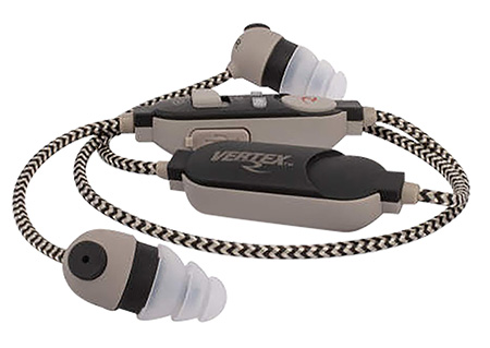 RADIANS VERTEX  CORDED ELECTRONIC  EARBUDS TAN/BLACK ( 4 PER BOX )