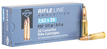 PPU 7.62X39 POINTED SP 123GR 20/1000