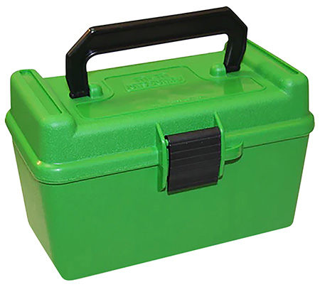 MTM Case-Gard H50XL10 Deluxe Ammo Box for .300 WSM/.300 RUM Green Polyprop-img-1