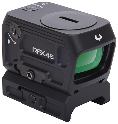 RFX45 CLOSED EMITTER GN DOT REFLEX SIGHT W/ADAPTERS & MOUNTS
