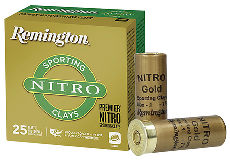 REMINGTON PREMIER SPORTING CLAYS LOAD 12GA 2-3/4IN MAX 1OZ 7.5 AMMO 25RD