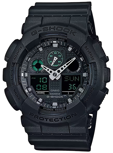 GSHOCK GA100MB1ACR TACTICAL XL                 BLK