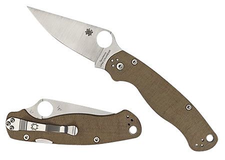 Paramilitary2 SL/PL Brown Canvas Micarta Cru-wear blade steel