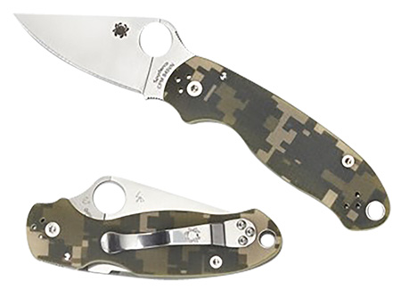 SPYDERCO PARA3 G10 CAMO PLAINEDGE