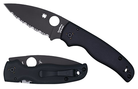 Spyderco Shaman BL/PL Black G-10